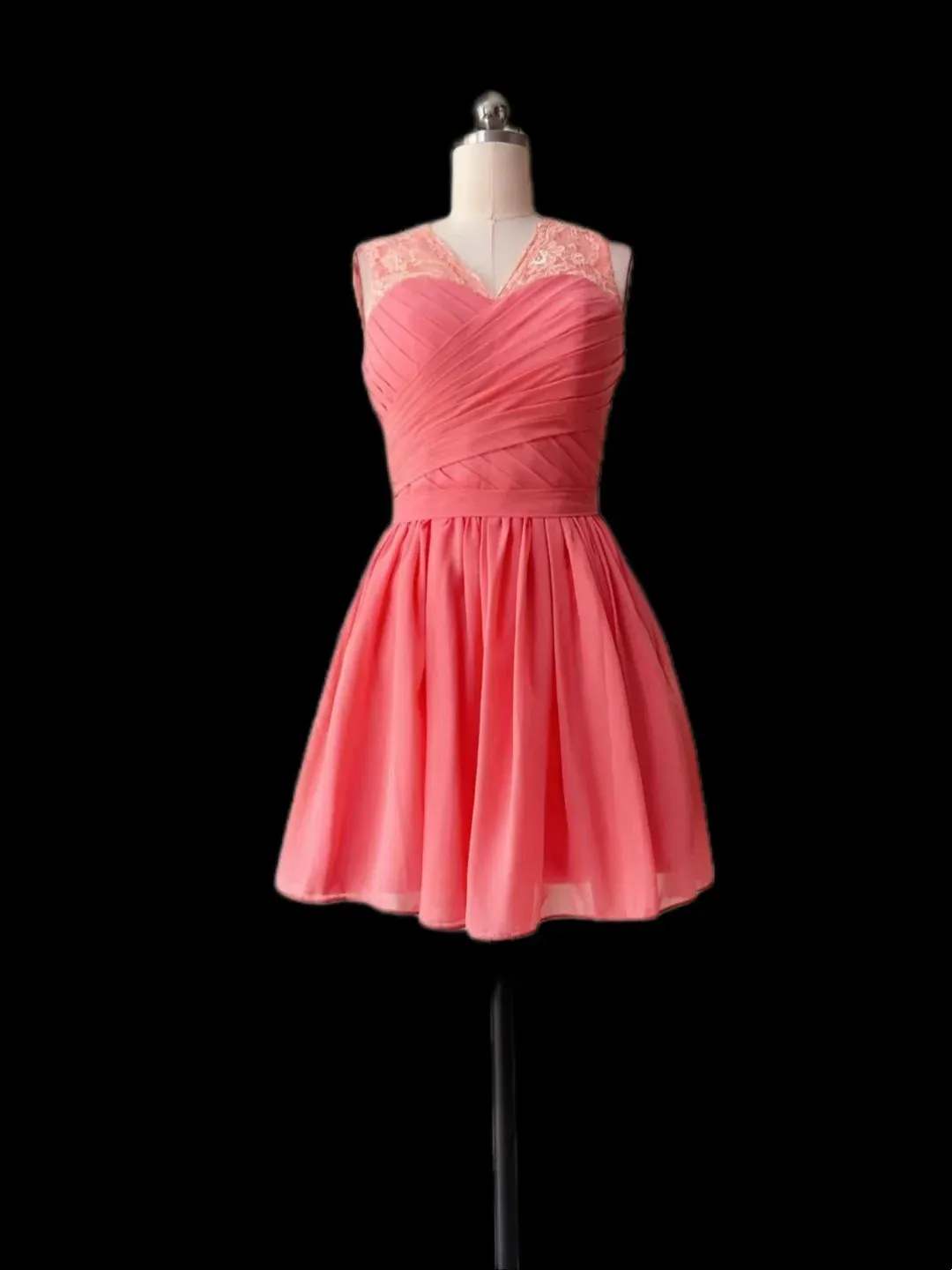 Retro A Line V Neck Chiffon Formal Homecoming Dresses 18th Birthday Outfits Graduation Dress Short Mini Hoco Dresses HZ1121