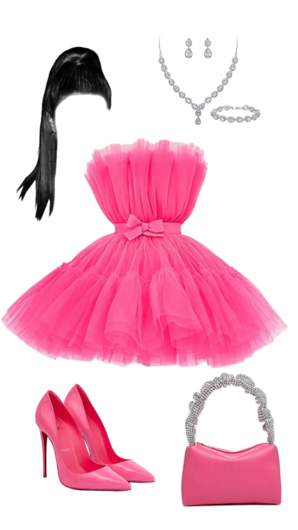 Cute Ball Gown Strapless Pink Tulle Short Formal 8th Grade Homecoming Dresses Middle School Cocktail Dress Hoco Outfits HZ1121