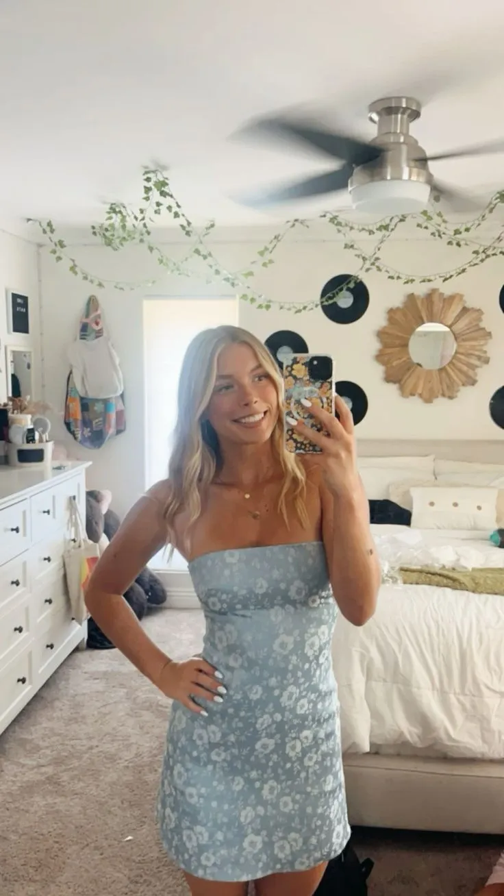 Cute Sheath Strapless Blue Satin Short Formal Homecoming Dresses Party Graduation Dress Hoco Dresses HZ1121