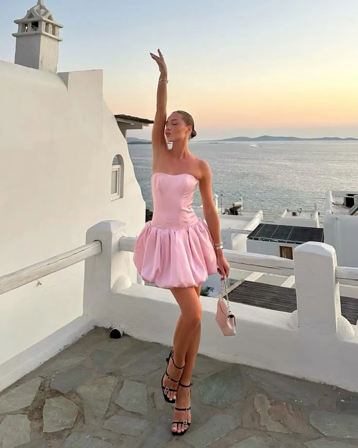 Cute Ball Gown Sweetheart Pink Short Formal Homecoming Dresses Party Graduation Dress Hoco Dresses HZ1121