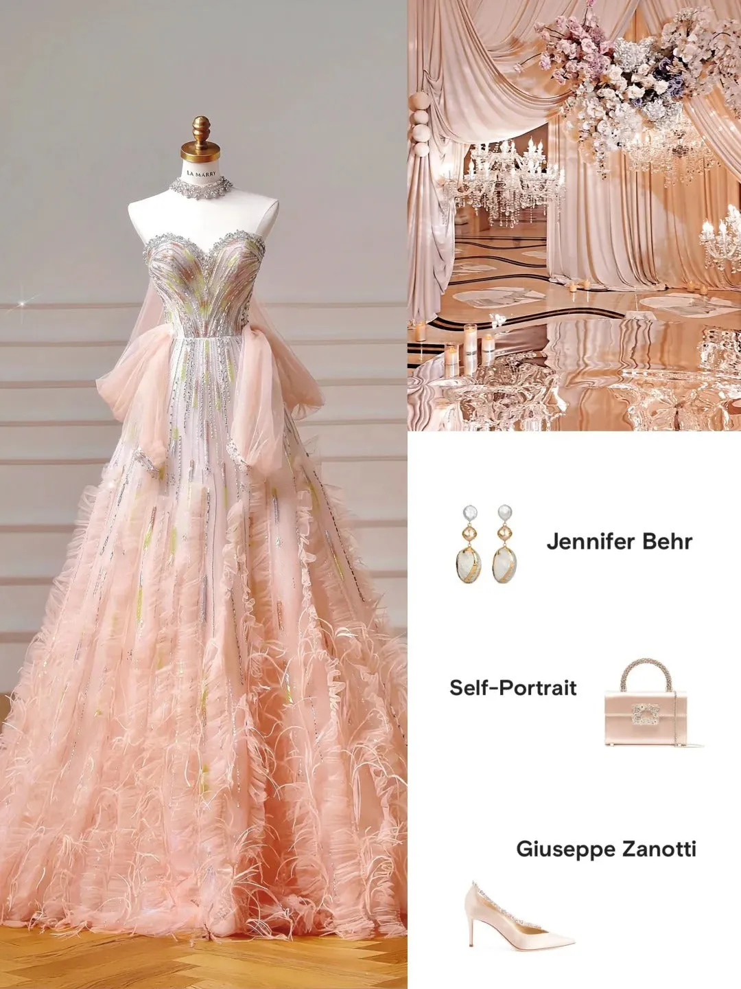 Fairy Sweetheart Neck Blush Pink A-line Tulle Beaded Long Evening Dress Sweet 16 Dress HZ1121