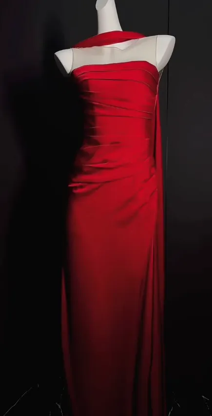 Elegant Jewel Sheath Long Prom Dresses Satin Burgundy Evening Dresses Sleeveless Formal Dresses HZ1121